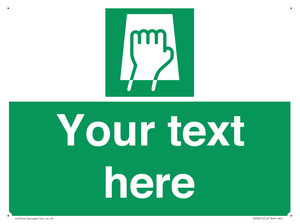 Custom Push Pad Sign